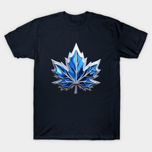 Blue Maple Leaf Badge T-Shirt